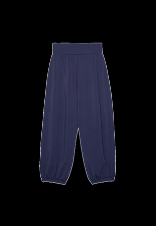 Мягкие брюки-джоггеры «рукава-фонарики» с отворотом на талии- Заказать в России