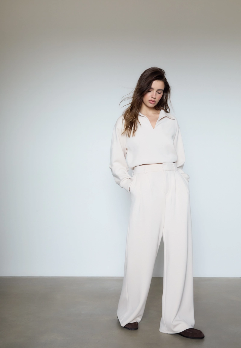 Брюки классические из мягкой ткани