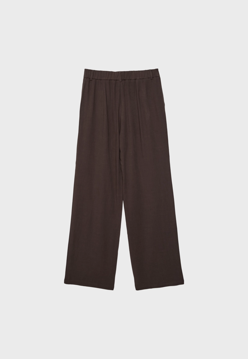 Прямые брюки под льняную ткань