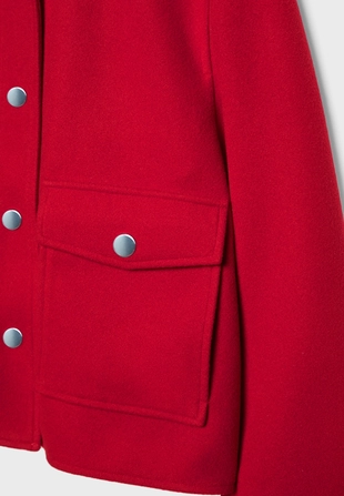 Укороченная куртка из мягкой ткани- Заказать в России