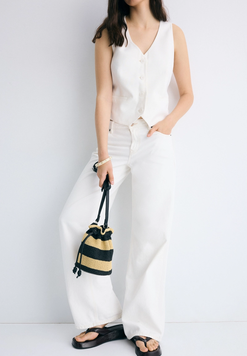 Комбинированная сумка-мешок крючком