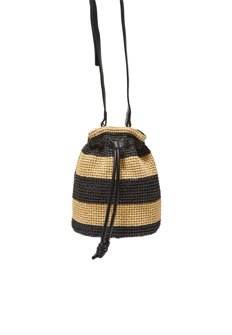 Комбинированная сумка-мешок крючком