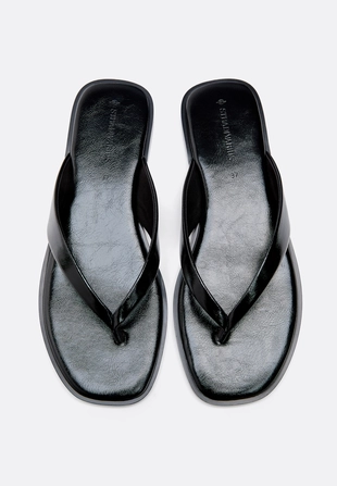 Сандалии-стринги на плоской подошве- Заказать в России