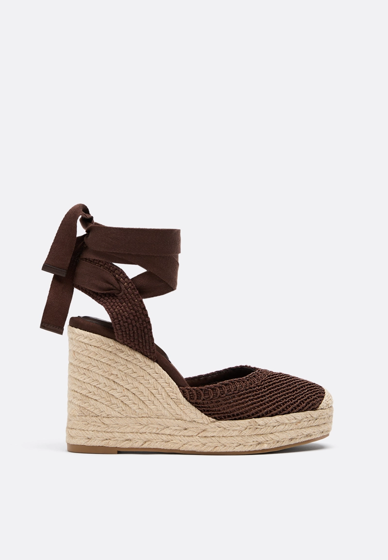 Эспадрильи на танкетке, завязки