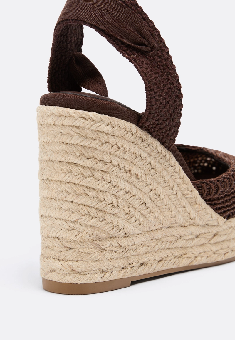 Эспадрильи на танкетке, завязки