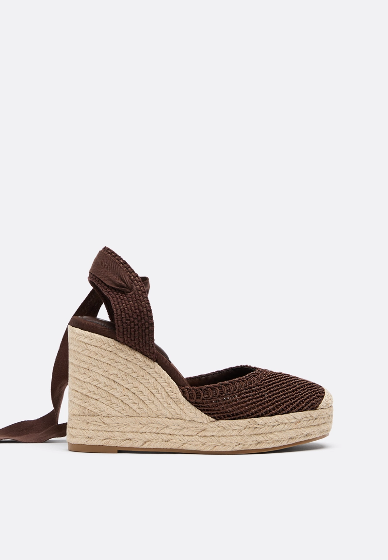 Эспадрильи на танкетке, завязки