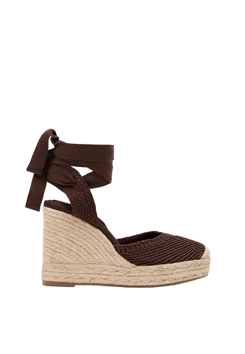 Эспадрильи на танкетке, завязки