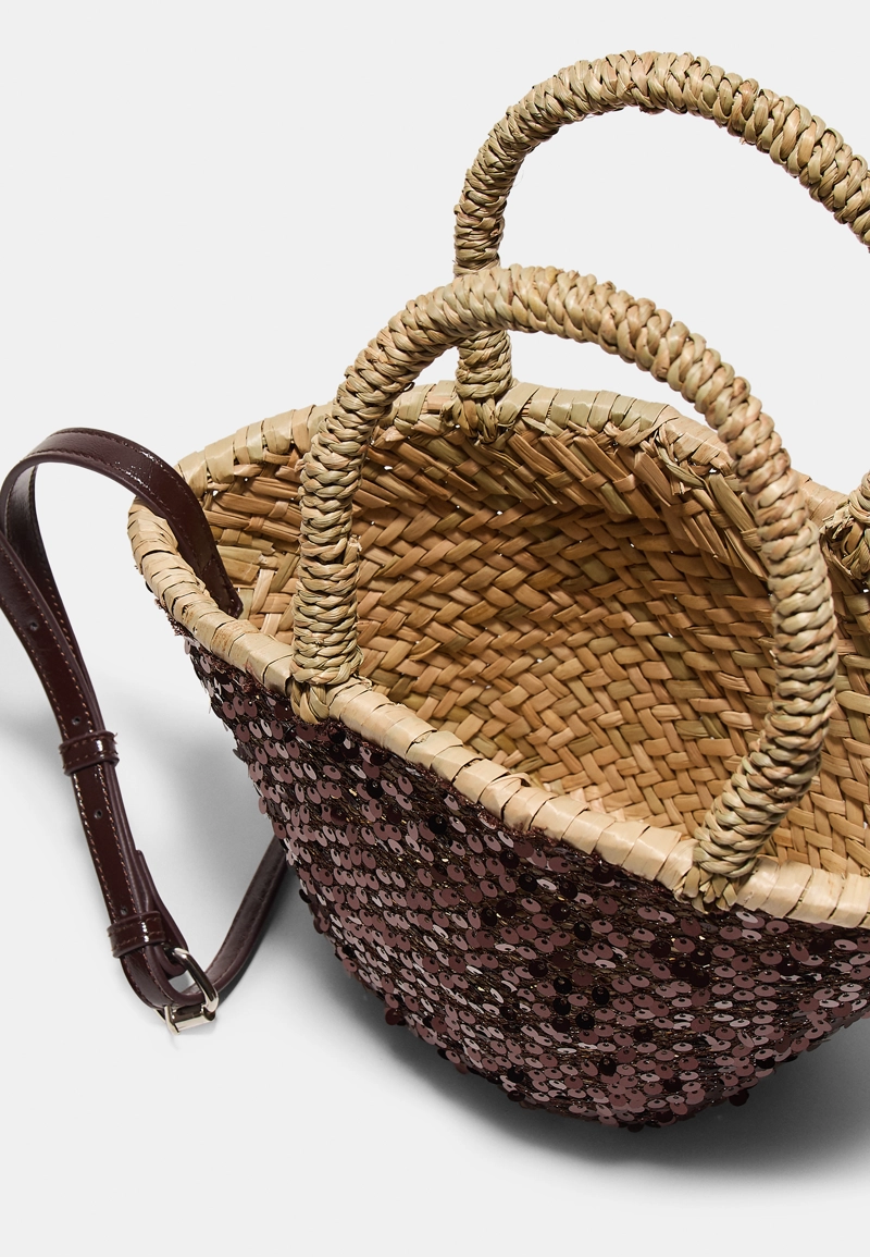 Мини-сумка с пайетками