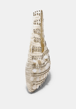 Вязаная сумка с пайетками- Заказать в России