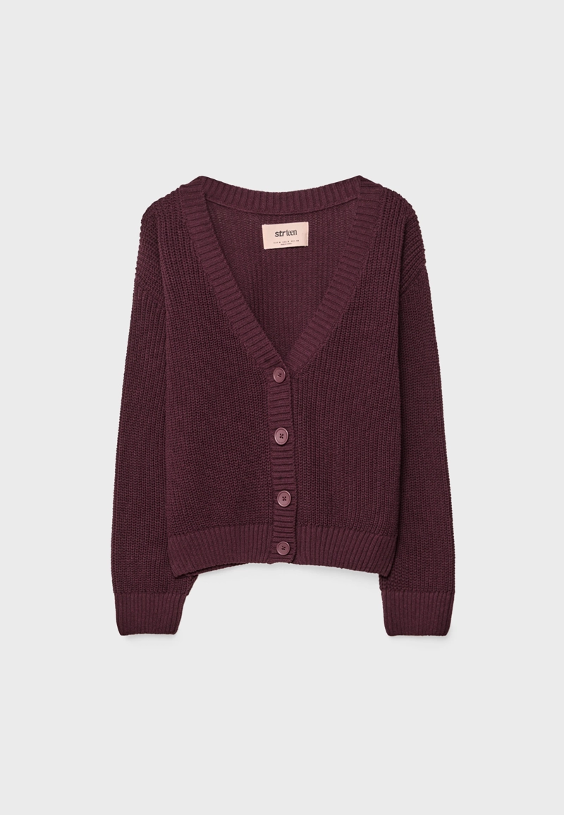 Вязаный кардиган на пуговицах