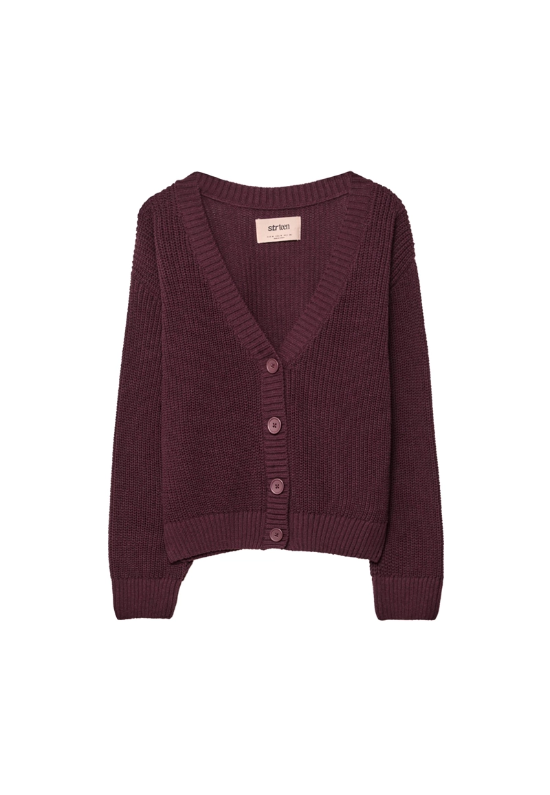 Вязаный кардиган на пуговицах