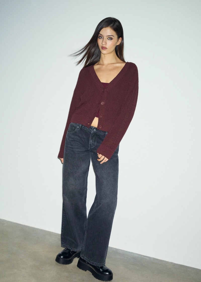 Вязаный кардиган на пуговицах