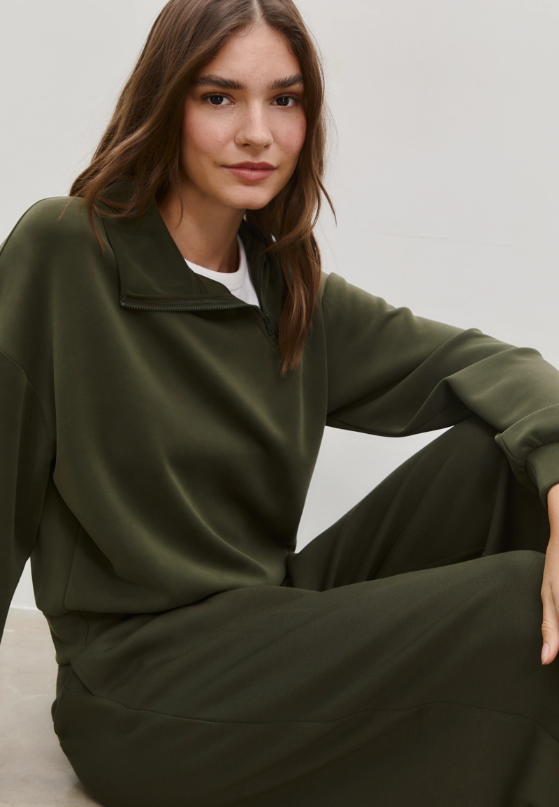 Толстовка с боковой молнией, мягкая на ощупь