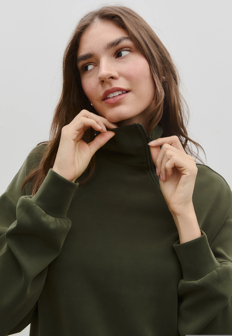 Толстовка с боковой молнией, мягкая на ощупь