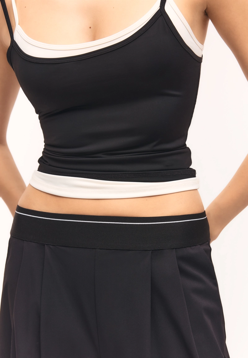 Джоггеры-палаццо с эластичным поясом