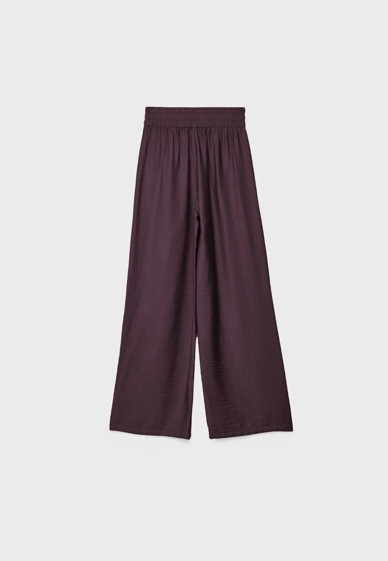 Брюки палаццо с широким поясом