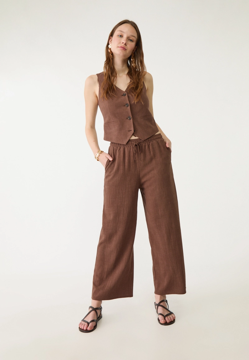 Брюки-кюлоты рустик