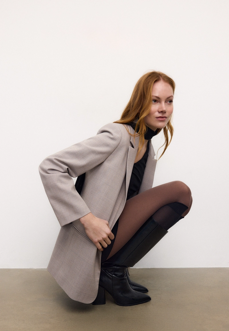 Пиджак свободного кроя в полоску