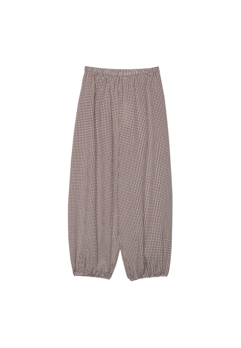 Объемные брюки из поплина