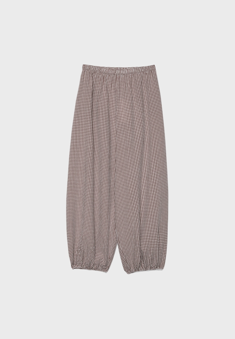 Объемные брюки из поплина