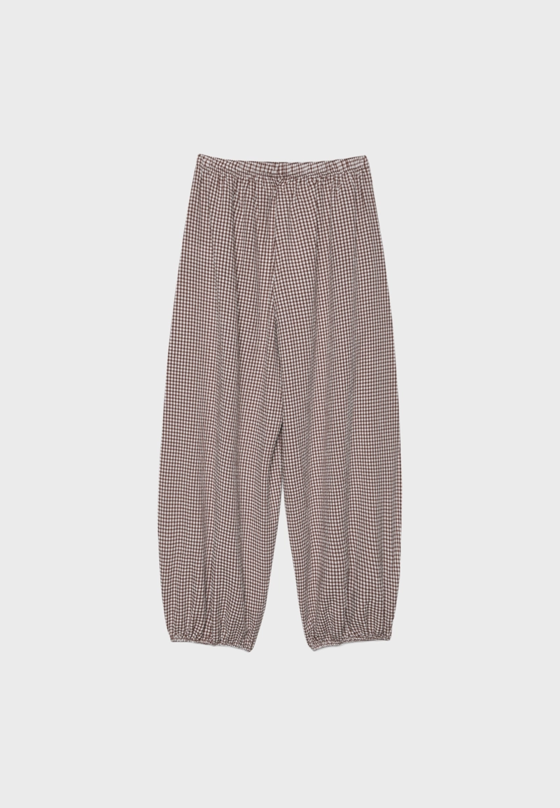 Объемные брюки из поплина