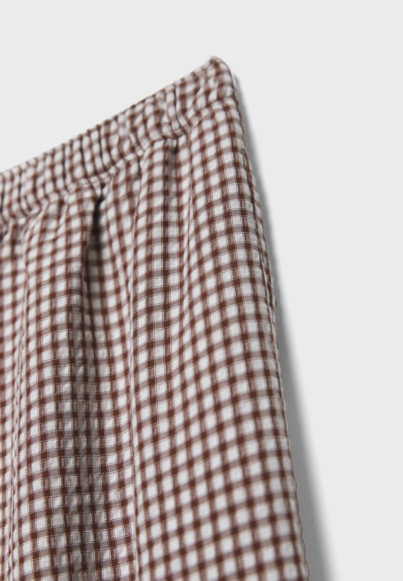 Объемные брюки из поплина