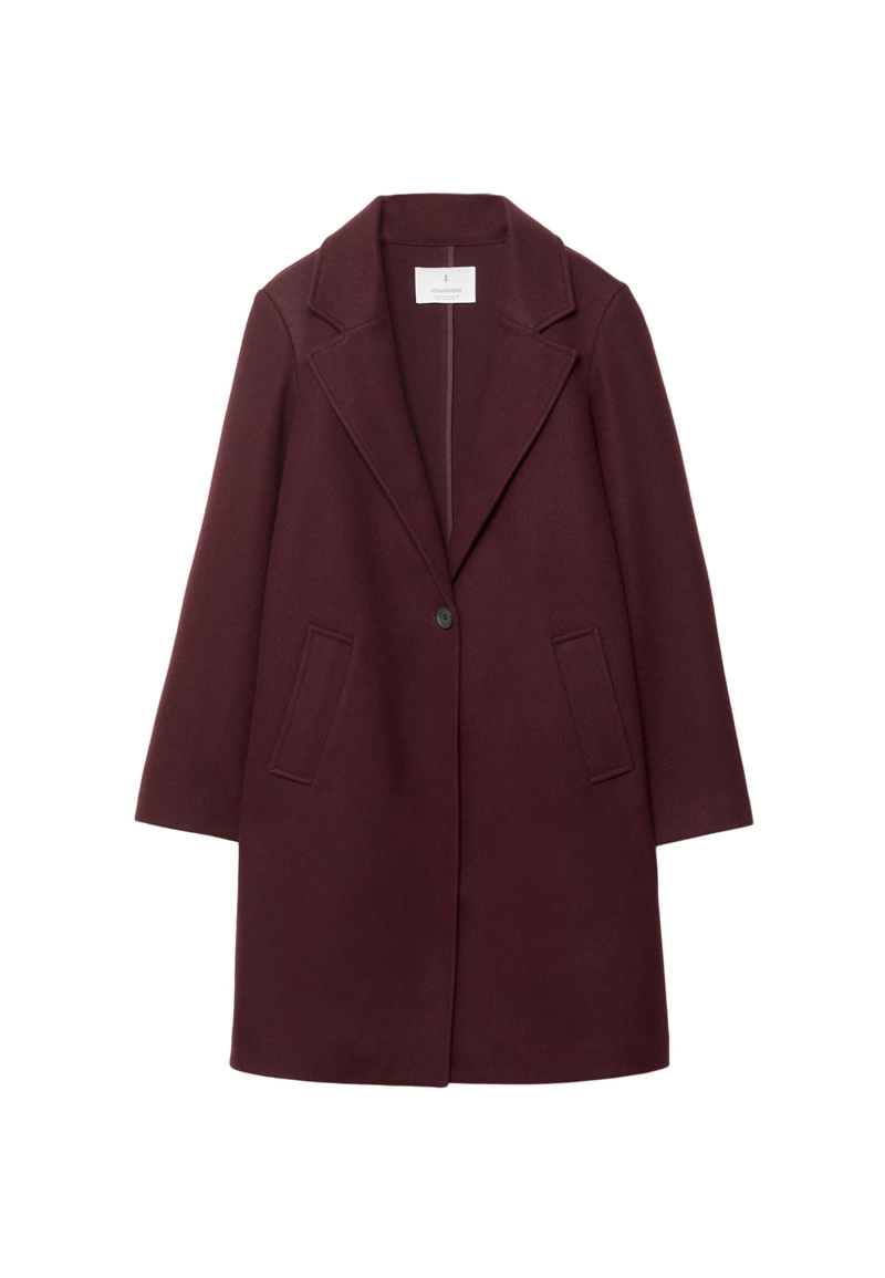 Пальто миди на пуговице из мягкой ткани