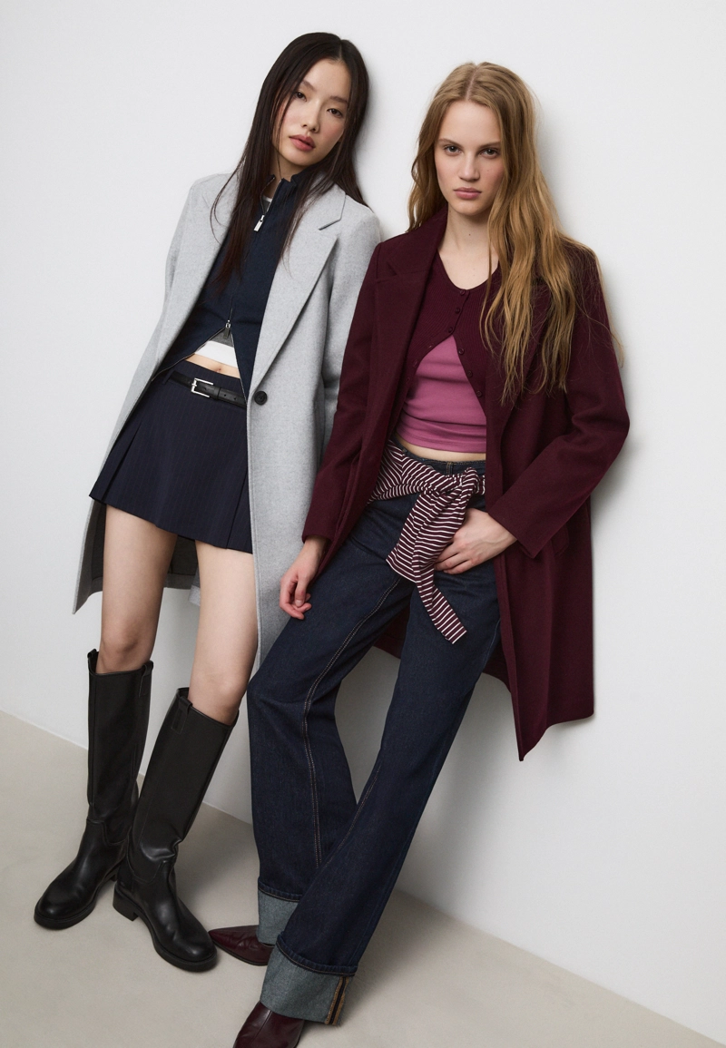 Пальто миди на пуговице из мягкой ткани