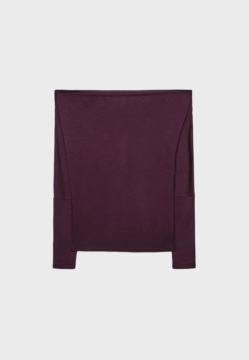 Асимметричная футболка из модала