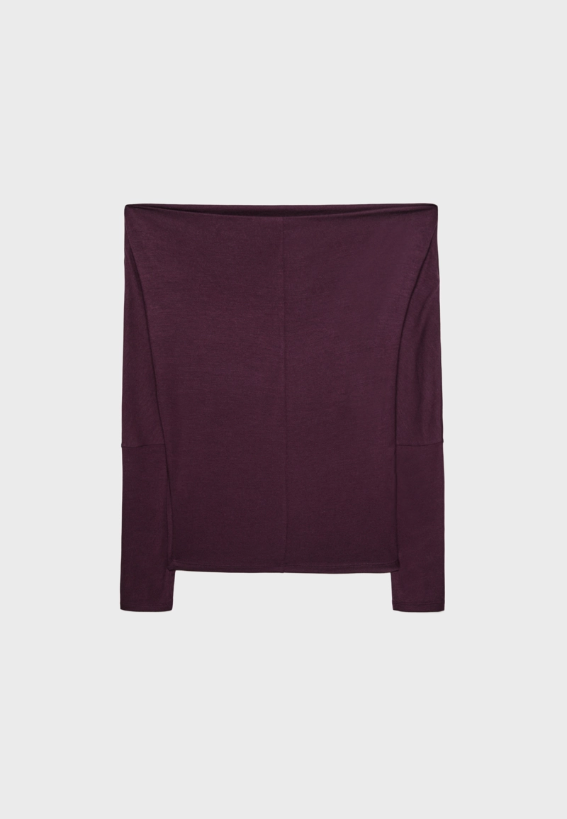 Асимметричная футболка из модала