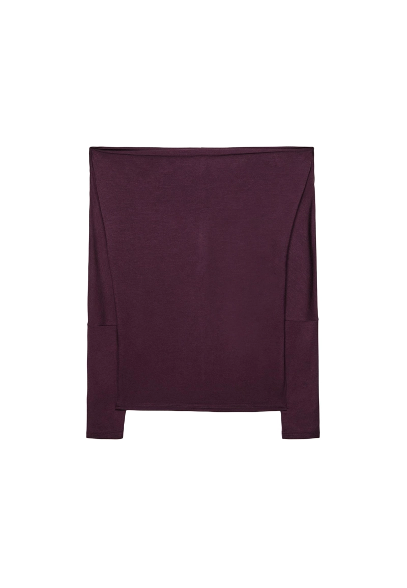 Асимметричная футболка из модала