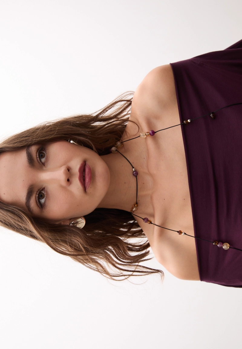 Асимметричная футболка из модала