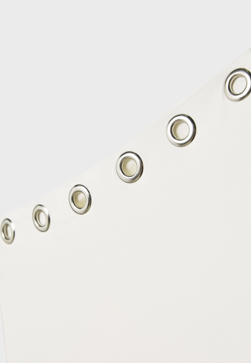 Футболка асимметричная с люверсами