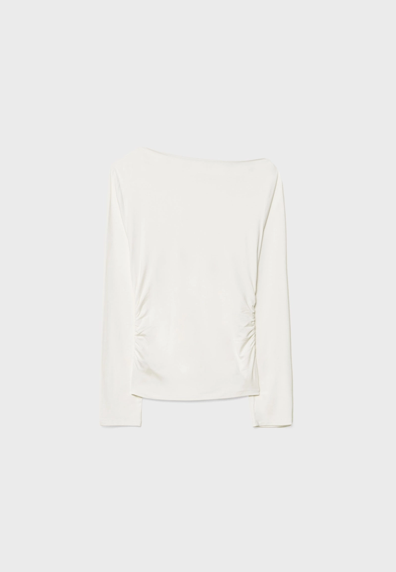 Футболка асимметричная с люверсами