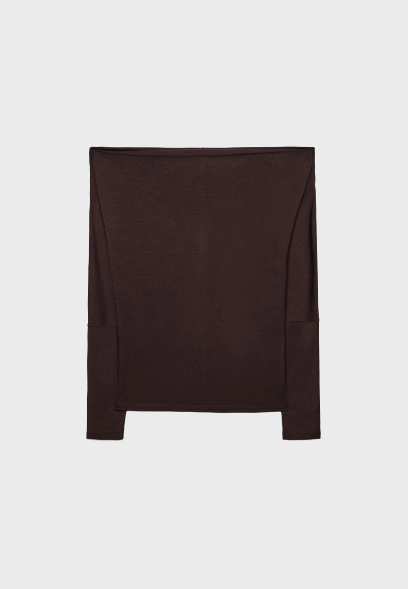 Асимметричная футболка из модала