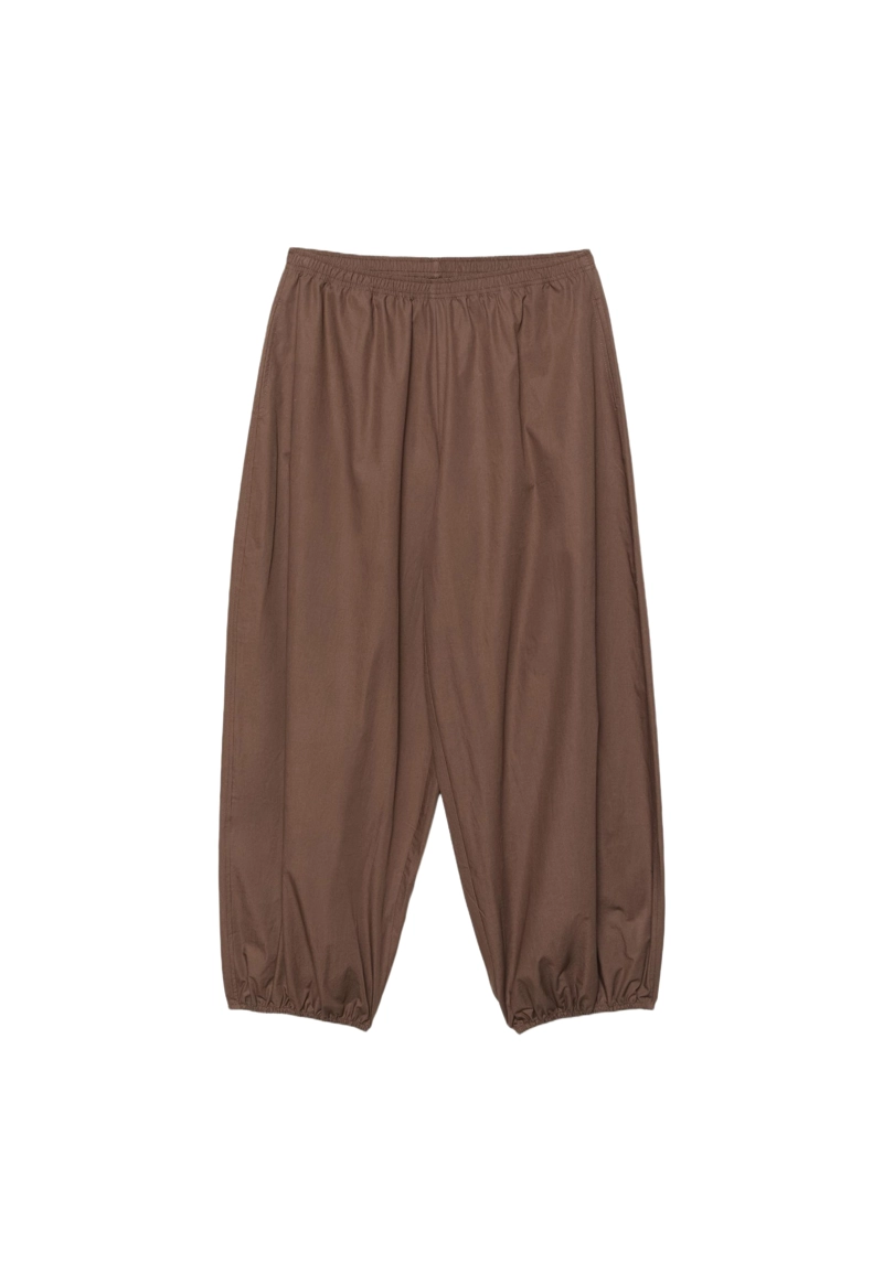 Объемные брюки из поплина