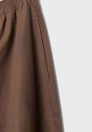 Объемные брюки из поплина- Заказать в России