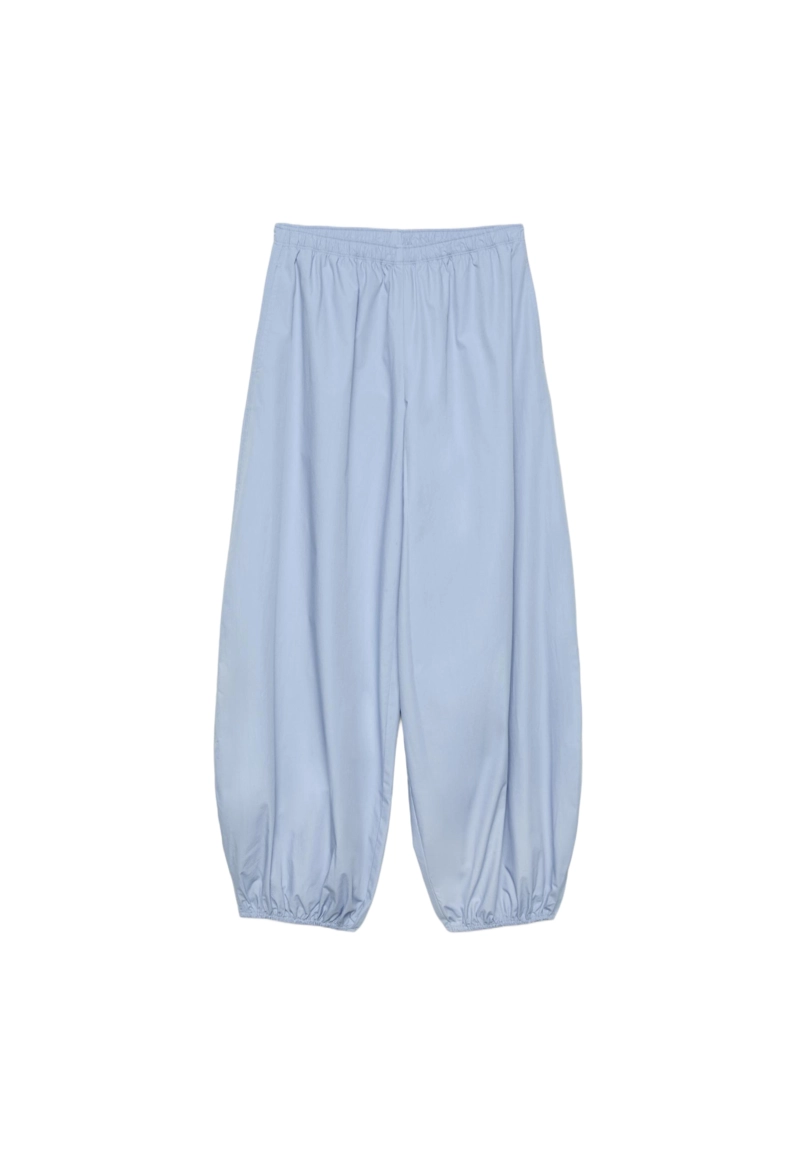 Объемные брюки из поплина