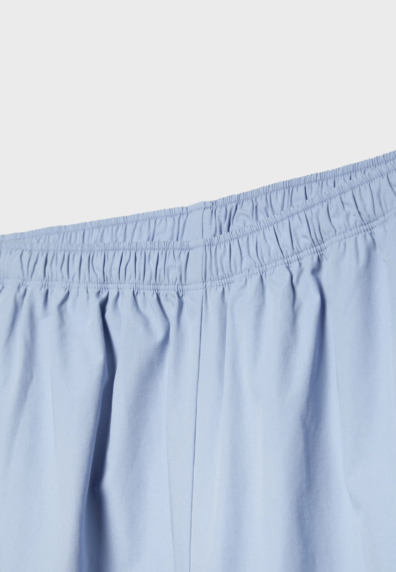 Объемные брюки из поплина