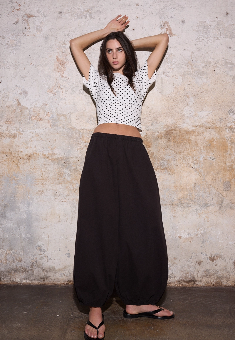 Брюки-блуммеры из поплина