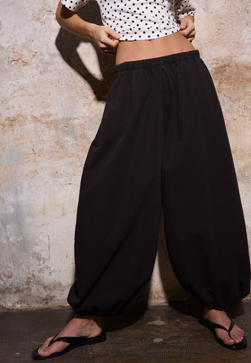 Брюки-блуммеры из поплина