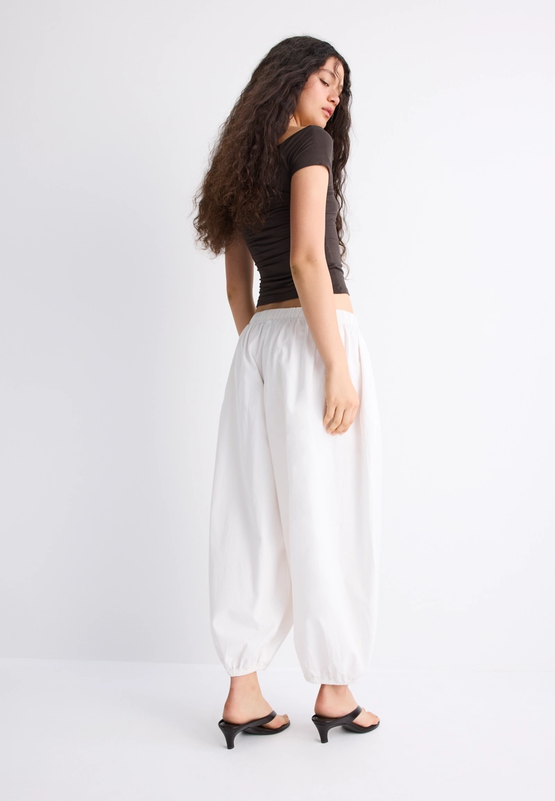 Брюки-блуммеры из поплина