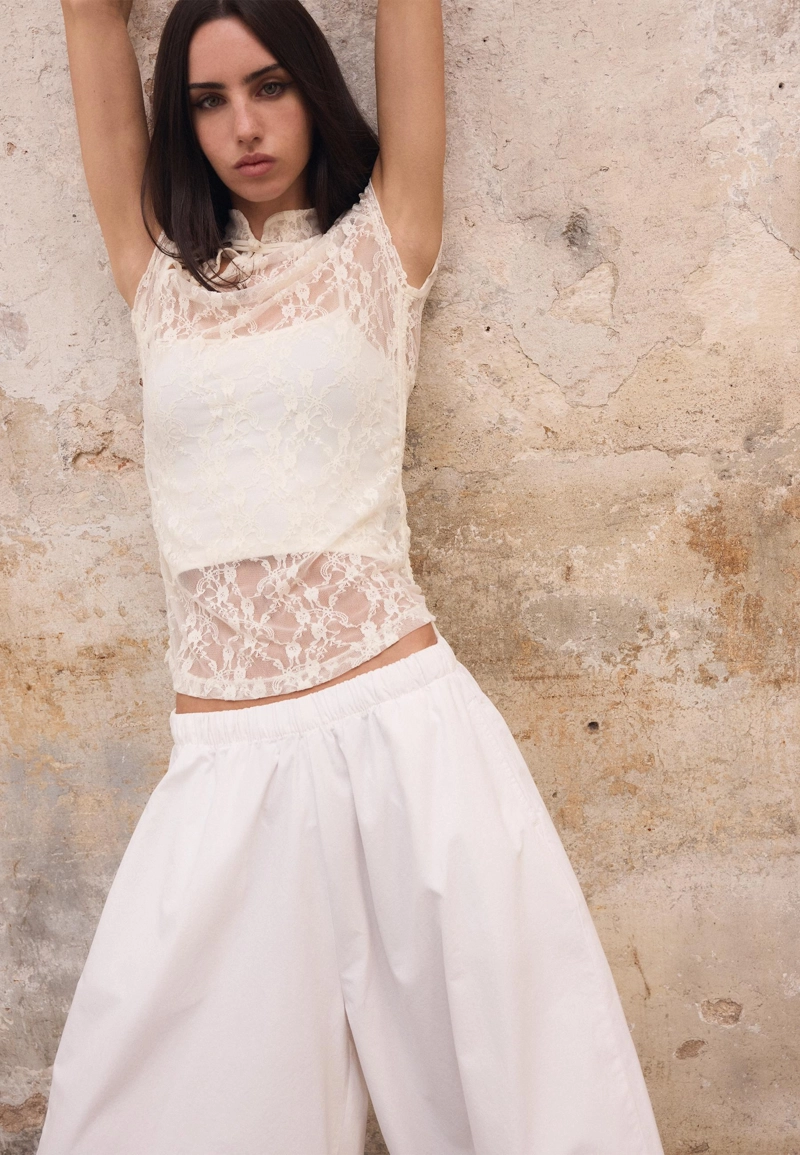 Брюки-блуммеры из поплина