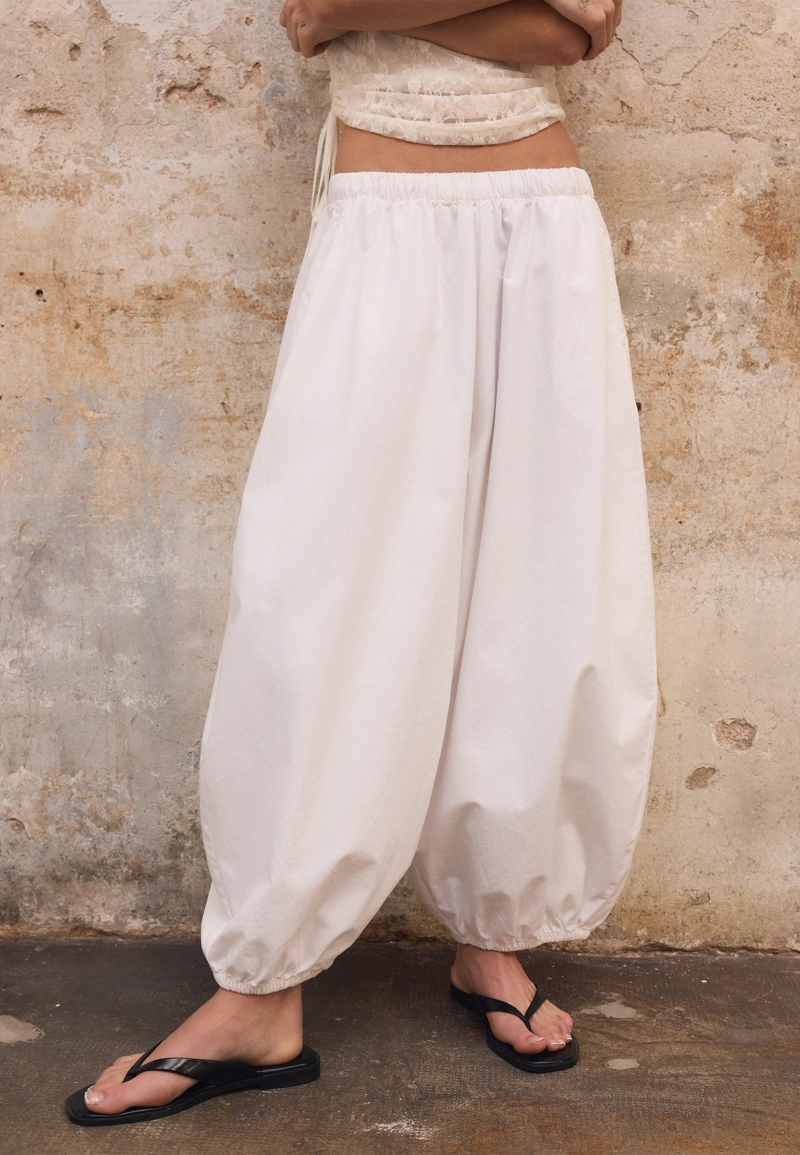 Брюки-блуммеры из поплина