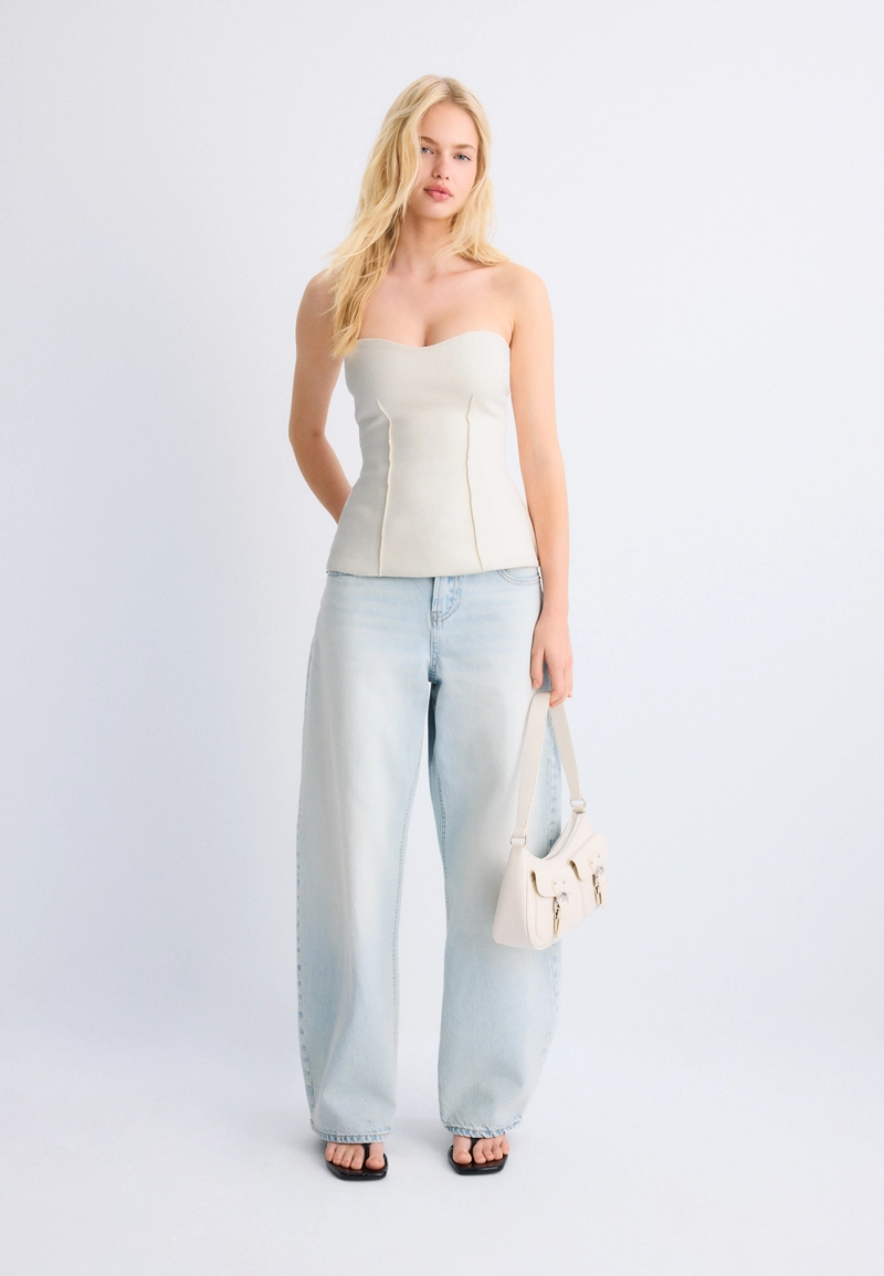 Бандо с вырезом сердечком