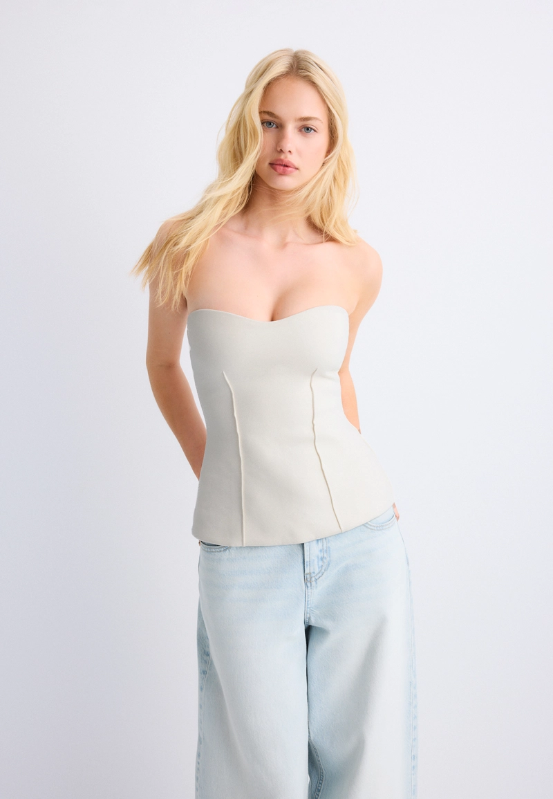 Бандо с вырезом сердечком