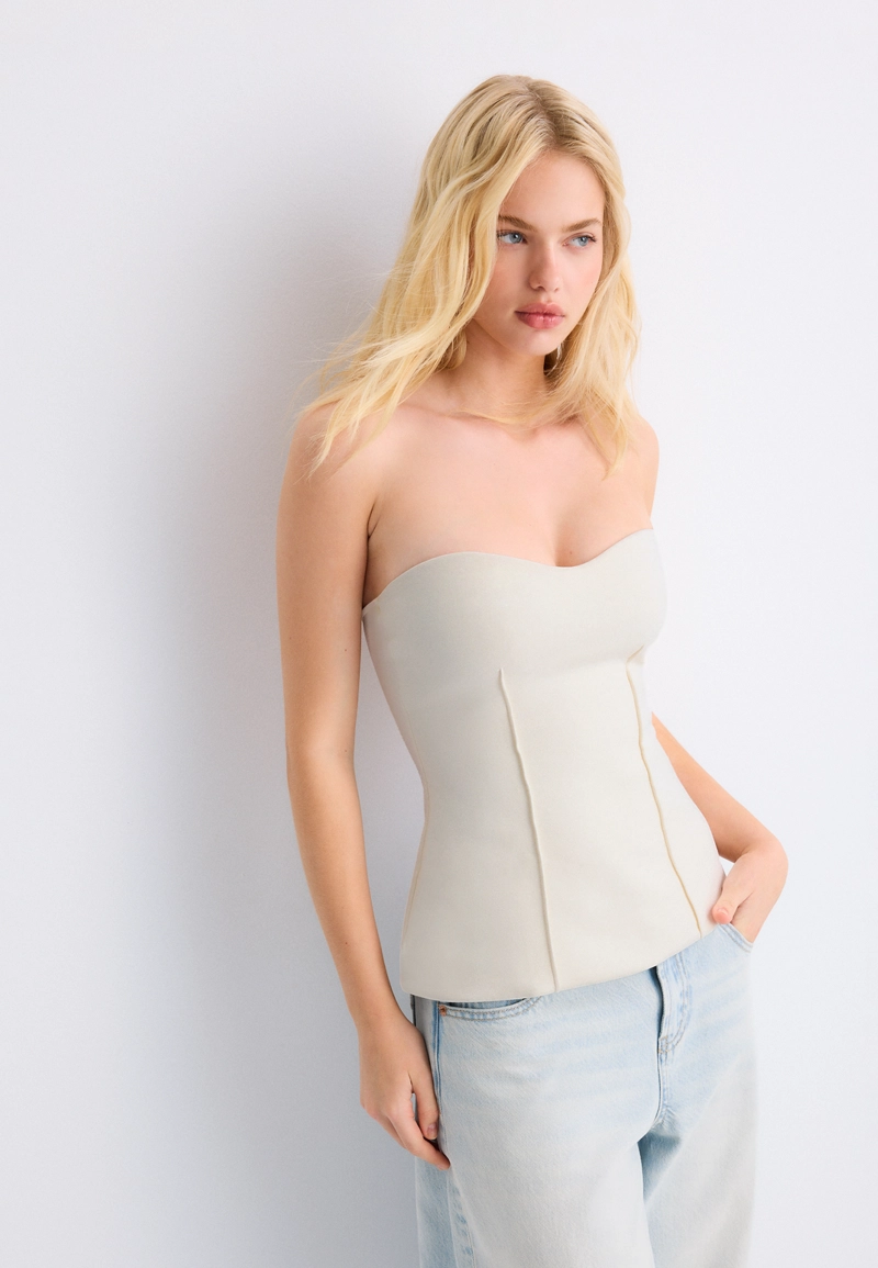 Бандо с вырезом сердечком