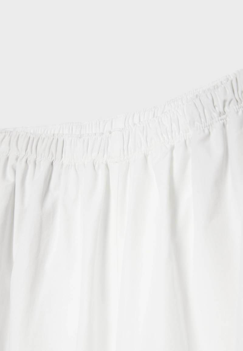 Объемные брюки из поплина