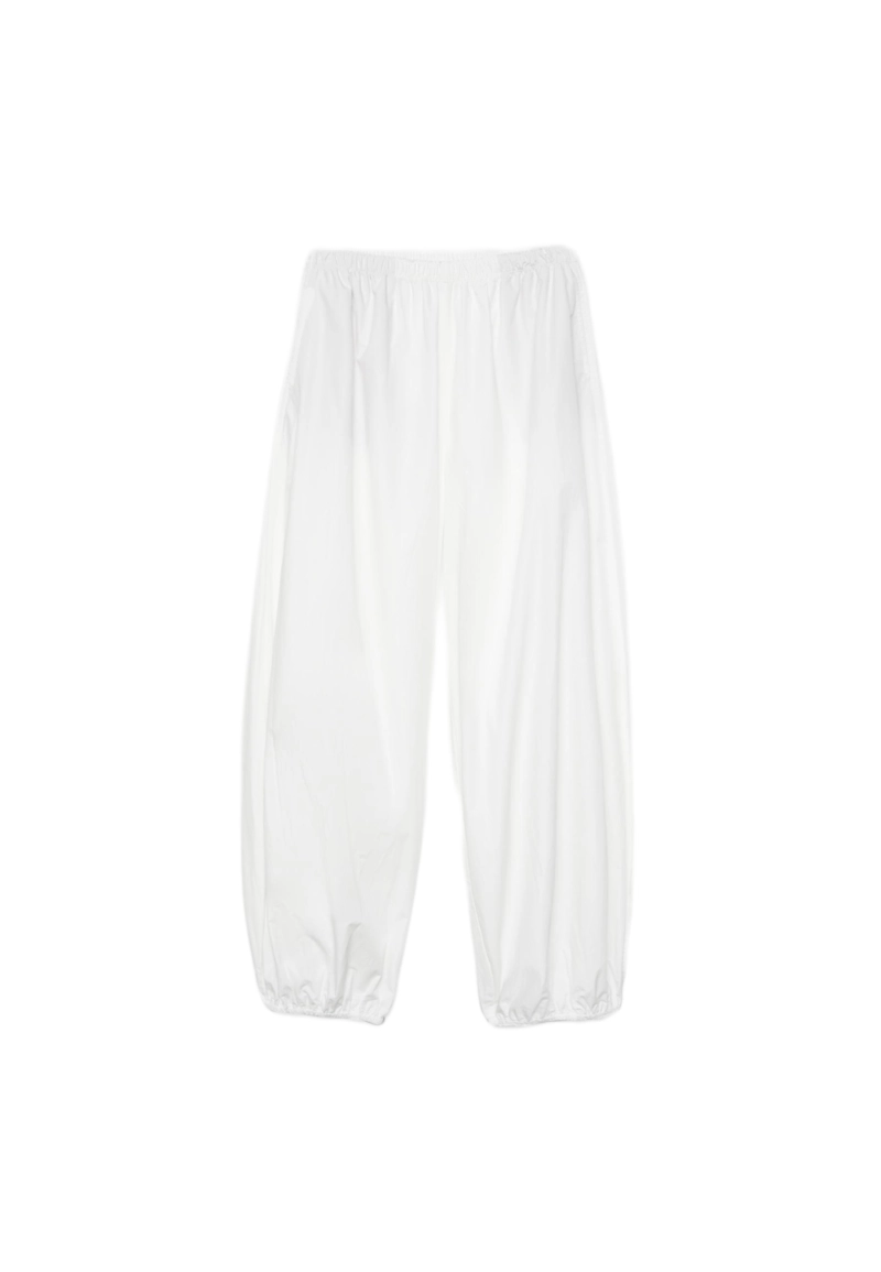 Объемные брюки из поплина