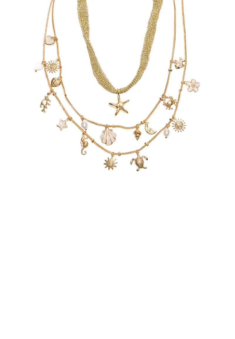 Набор из двух колье с морскими подвесками